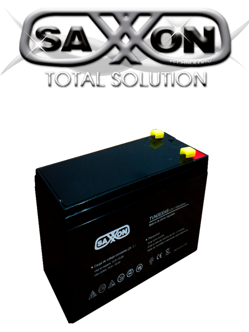 SAXXON CBAT8AH - BATERIA DE RESPALDO DE 12 VOLTS LIBRE DE MANTENIMIENTO Y FACIL INSTALACION / 8 AH/ COMPATIBLE DSC/ CCTV/ ACCESO-Energía-SAXXON-SXN2360001-Bsai Seguridad & Controles