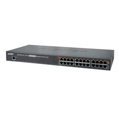 INYECTOR HUB HIGH POE 802.3AT (MID-SPAN) ADMINISTRABLE DE 12 PUERTOS 10/100/1000 MBPS-Inyectores PoE-PLANET-HPOE-1200G-Bsai Seguridad & Controles