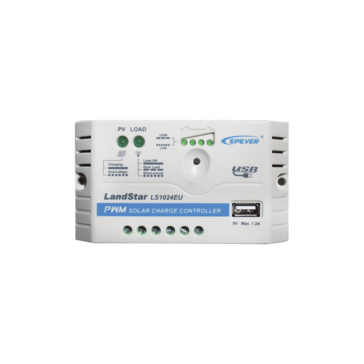 CONTROLADOR SOLAR PWM 12/24V 10 A, SALIDA USB-Controladores de Carga-EPEVER-LS-1024-EU-Bsai Seguridad & Controles