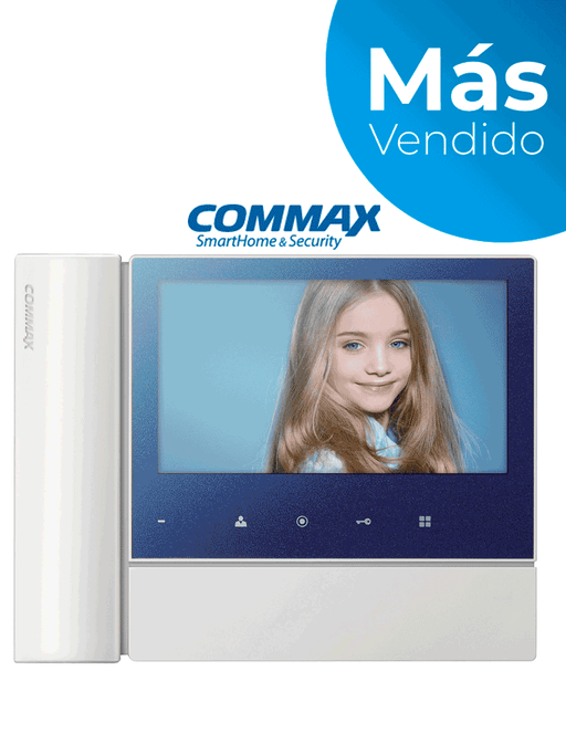 COMMAX CDV70N2 - MONITOR PARA VIDEOPORTERO DE 7 PULGADAS CON AURICULAR, SOPORTA HASTA 2 FRENTES DE CALLE CON FUNCIÓN DE APERTURA DE PUERTA/ #MÁSVENDIDO-Monitores-COMMAX-CMX104062-Bsai Seguridad & Controles