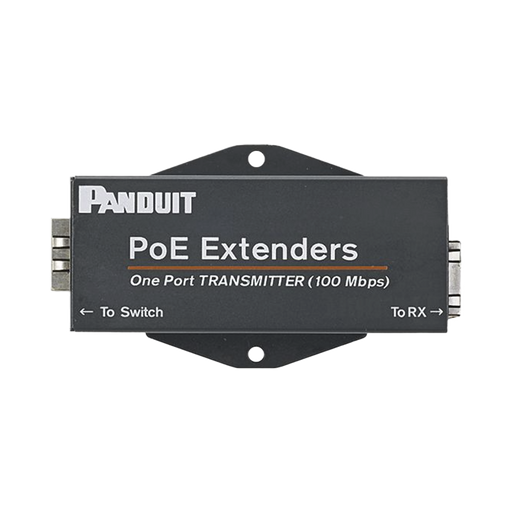 TRANSMISOR POE/POE+ PARA USO CON RECEPTOR POEXRX1, HASTA 610 METROS (2000 FT) CON CABLE CAT5E O CAT6, 10/100MBPS-Networking-PANDUIT-POEXTX1-Bsai Seguridad & Controles