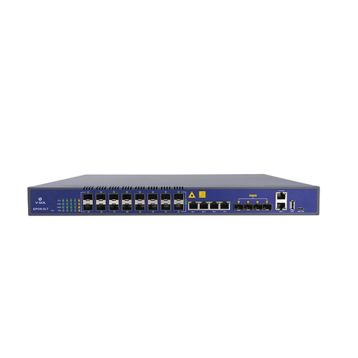 OLT de 16 puertos GPON con 8 puertos Uplink (4 puertos Gigabit Ethernet + 4 puertos SFP / puertos SFP+), hasta 2,048 ONUs-Redes FTTH/PON-V-SOL-V1600G-2B-Bsai Seguridad & Controles
