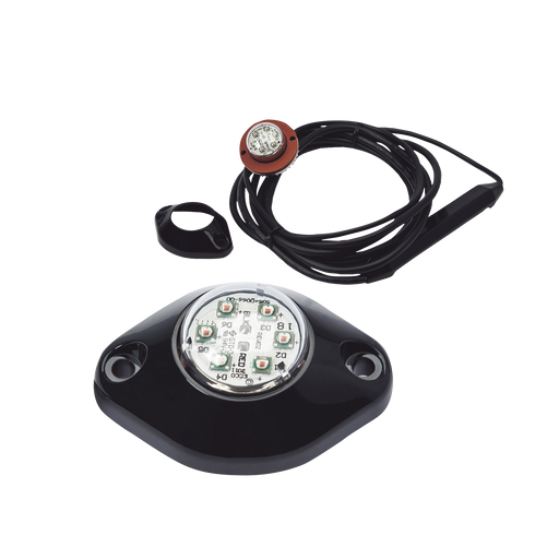 LAMPARA OCULTA DE LED COLOR CLARO SERIE X9014-Estrobos/Giratorias-ECCO-X-9014-W-Bsai Seguridad & Controles