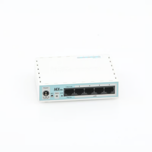 (HEX LITE) ROUTERBOARD, 5 PUERTOS FAST ETHERNET-Routers-Firewalls-Balanceadores-MIKROTIK-RB750R2-Bsai Seguridad & Controles